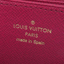 ルイヴィトン LOUIS VUITTON ジッピー ウォレット M41895 フューシャ モノグラムキャンバス 長財布 ゴールド金具 茶 赤 ラウンドファスナー