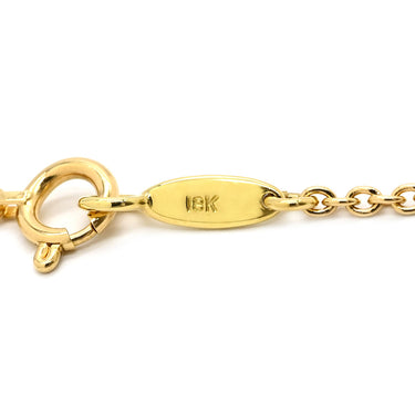ギメル Gimel オーバルモチーフ ダイヤ ペンダント イエローゴールド K18YG ダイヤモンド ネックレス 18K 750 YG パヴェ