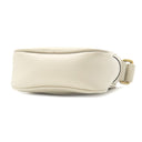 グッチ GUCCI ロゴ プリント 574803 アイボリー レザー ショルダーバッグ ゴールド金具 白 ミニ