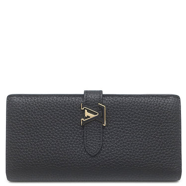 ルイヴィトン LOUIS VUITTON LV ヴェルティカル ウォレット M81330 ブラック グレインレザー 長財布 ゴールド金具 二つ折り