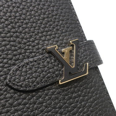 ルイヴィトン LOUIS VUITTON LV ヴェルティカル ウォレット M81330 ブラック グレインレザー 長財布 ゴールド金具 二つ折り