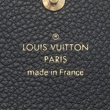 ルイヴィトン Louis Vuitton ポルトフォイユ サラ M82257 ノワール モノグラムアンプラント 長財布 ゴールド金具 エンヴェロップ型 フラップ