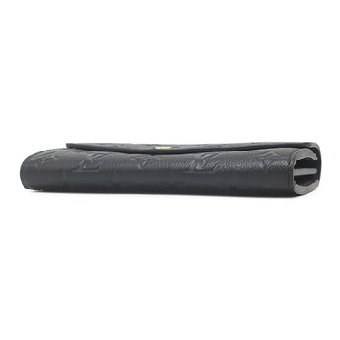 ルイヴィトン Louis Vuitton ポルトフォイユ サラ M82257 ノワール モノグラムアンプラント 長財布 ゴールド金具 エンヴェロップ型 フラップ
