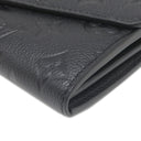 ルイヴィトン Louis Vuitton ポルトフォイユ サラ M82257 ノワール モノグラムアンプラント 長財布 ゴールド金具 エンヴェロップ型 フラップ