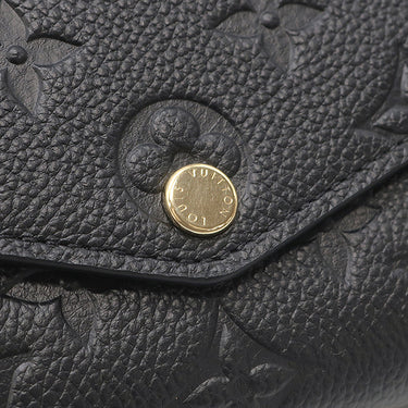 ルイヴィトン Louis Vuitton ポルトフォイユ サラ M82257 ノワール モノグラムアンプラント 長財布 ゴールド金具 エンヴェロップ型 フラップ