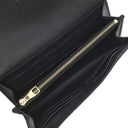 ルイヴィトン Louis Vuitton ポルトフォイユ サラ M82257 ノワール モノグラムアンプラント 長財布 ゴールド金具 エンヴェロップ型 フラップ
