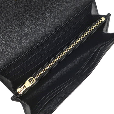 ルイヴィトン Louis Vuitton ポルトフォイユ サラ M82257 ノワール モノグラムアンプラント 長財布 ゴールド金具 エンヴェロップ型 フラップ