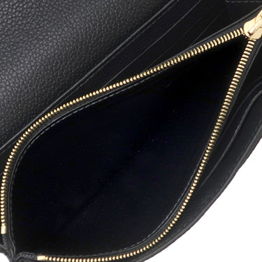 ルイヴィトン Louis Vuitton ポルトフォイユ サラ M82257 ノワール モノグラムアンプラント 長財布 ゴールド金具 エンヴェロップ型 フラップ