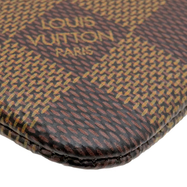 ルイヴィトン LOUIS VUITTON ポシェット クレ N62658 ダミエエベヌ ダミエキャンバス コインケース ゴールド金具 茶 小銭入れ キーチェーン付き