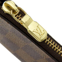 ルイヴィトン LOUIS VUITTON ポシェット クレ N62658 ダミエエベヌ ダミエキャンバス コインケース ゴールド金具 茶 小銭入れ キーチェーン付き