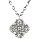 ヴァンクリーフアーペル Van Cleef & Arpels スウィート アルハンブラ ペンダント VCARO85900 ホワイトゴールド K18WG ダイヤモンド ネックレス 750 K18 ダイヤモンド 12石 VCA