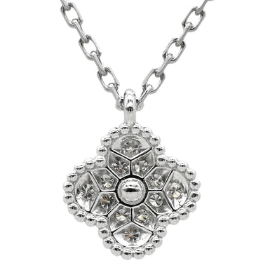ヴァンクリーフアーペル Van Cleef & Arpels スウィート アルハンブラ ペンダント VCARO85900 ホワイトゴールド K18WG ダイヤモンド ネックレス 750 K18 ダイヤモンド 12石 VCA