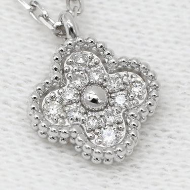 ヴァンクリーフアーペル Van Cleef & Arpels スウィート アルハンブラ ペンダント VCARO85900 ホワイトゴールド K18WG ダイヤモンド ネックレス 750 K18 ダイヤモンド 12石 VCA