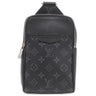 ルイヴィトン Louis Vuitton アウトドア スリングバッグ M30741 ブラック モノグラムエクリプス タイガ タイガラマ ボディバッグ シルバー金具 ショルダーバッグ 黒