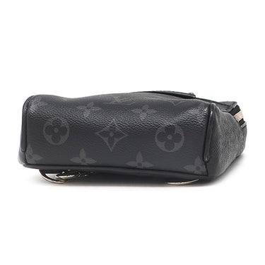 ルイヴィトン Louis Vuitton アウトドア スリングバッグ M30741 ブラック モノグラムエクリプス タイガ タイガラマ ボディバッグ シルバー金具 ショルダーバッグ 黒