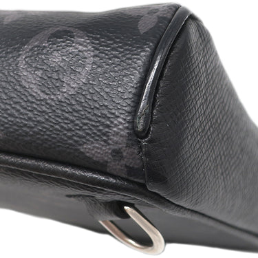 ルイヴィトン Louis Vuitton アウトドア スリングバッグ M30741 ブラック モノグラムエクリプス タイガ タイガラマ ボディバッグ シルバー金具 ショルダーバッグ 黒