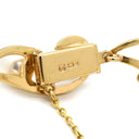 ミキモト MIKIMOTO あこやパール デザインブレス パールホワイト×イエローゴールド K14YG パール ブレスレット MIKIMOTO 真珠 アコヤパール 8粒 14K 14金 Au585