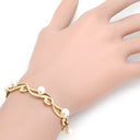 ミキモト MIKIMOTO あこやパール デザインブレス パールホワイト×イエローゴールド K14YG パール ブレスレット MIKIMOTO 真珠 アコヤパール 8粒 14K 14金 Au585
