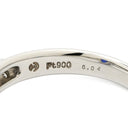 タサキ TASAKI サファイア ダイヤ 非加熱 スリランカ産 コーンフラワー ブルー×プラチナシルバー Pt900 サファイア ダイヤモンド リング 指輪 青 TASAKI プラチナ900 オーバル 14号
