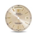 ロレックス ROLEX 純正 デイデイト 118238 118038用 ダイアル シャンパンゴールド ステンレススチール 腕時計パーツ 文字盤 シャンパンゴールド 三針セット 夜光 トリチウム 替え 金