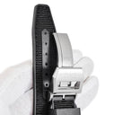 IWC IWC 純正 ファブリック×ラバーバンド ブラック ナイロン ラバー ステンレススチール 腕時計パーツ 新品同様 替え ベルト バンド Dバックル ナイロン SS製バックル付き 20mm ブラック 黒