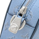 ルイヴィトン LOUIS VUITTON トロカデロ ウェアラブル ウォレット M14684 ブルー レザー モノグラムヘリテージキャンバス ショルダーバッグ シルバー金具 青