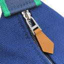 エルメス HERMES ブリッド ア ブラック PM マリン コットンキャンバス ポーチ シルバー金具 バニティ Hロゴ バス用ポーチ