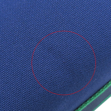 エルメス HERMES ブリッド ア ブラック PM マリン コットンキャンバス ポーチ シルバー金具 バニティ Hロゴ バス用ポーチ