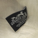 エルメス HERMES ブリッド ア ブラック PM マリン コットンキャンバス ポーチ シルバー金具 バニティ Hロゴ バス用ポーチ