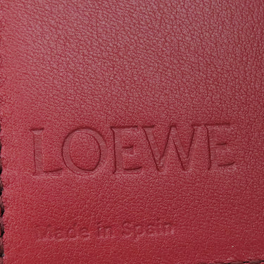 ロエベ LOEWE バーティカル ウォレット スモール ライトキャラメル×ピーカン カーフ ソフトグレインカーフ 三つ折り財布 シルバー金具 茶 アナグラム コンパクトウォレット