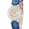腕時計 ルイヴィトン LOUIS VUITTON タンブール ムーン ディヴァイン QA017Z クオーツ レディース 純正ダイヤ モノグラムフラワー シェル