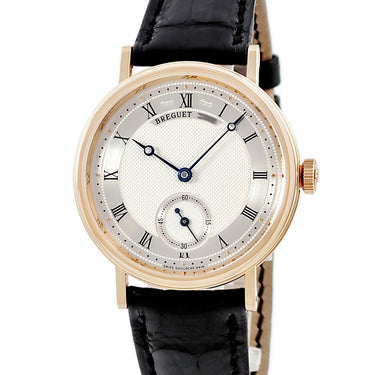 腕時計 ブレゲ BREGUET クラシック ツインバレル 5907BR/12/984 手巻き メンズ OH済 K18RG無垢 青針 ギョウシェ コインエッジ