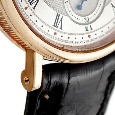 腕時計 ブレゲ BREGUET クラシック ツインバレル 5907BR/12/984 手巻き メンズ OH済 K18RG無垢 青針 ギョウシェ コインエッジ