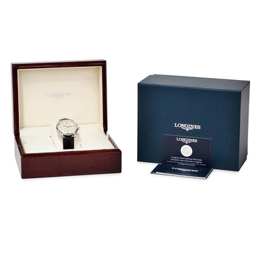 腕時計 ロンジン LONGINES コンクエスト ヘリテージ セントラル パワーリザーブ L1.648.4.78.2 自動巻き メンズ アイボリー デイト