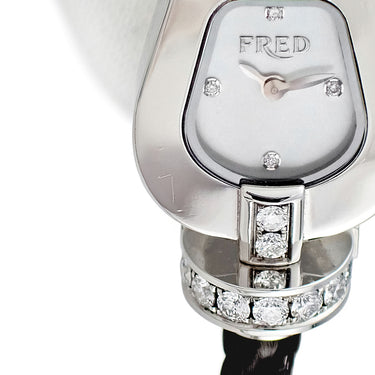 腕時計 フレッド FRED フォース10 FD070111 クオーツ レディース 純正ダイヤ ホワイト シェル ドゥブルトゥール シャックル