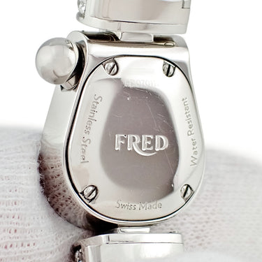 腕時計 フレッド FRED フォース10 FD070111 クオーツ レディース 純正ダイヤ ホワイト シェル ドゥブルトゥール シャックル
