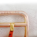腕時計 エルメス HERMES Hウォッチ PM HH1.201e クオーツ レディース イエローGP ホワイト アラビア H型 スクエア