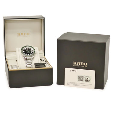 腕時計 ラドー RADO キャプテン クック オートマティック R32105313 自動巻き メンズ デイト 逆回転防止ベゼル グリーン 緑