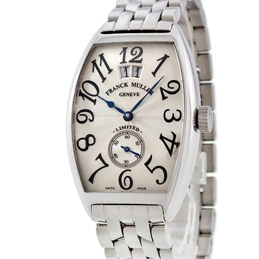 腕時計 フランクミュラー FRANCK MULLER トノウカーベックス リミテッド2000 2851S6 自動巻き メンズ シルバー ギョウシェ 青針 限定