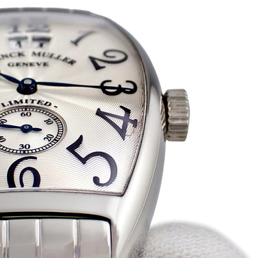腕時計 フランクミュラー FRANCK MULLER トノウカーベックス リミテッド2000 2851S6 自動巻き メンズ シルバー ギョウシェ 青針 限定