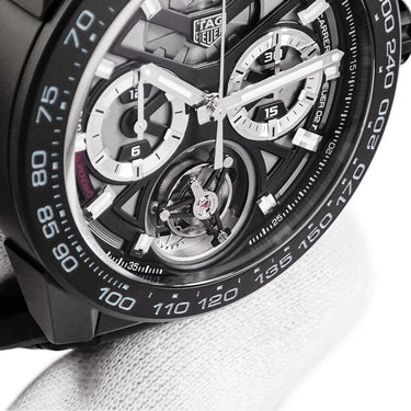 腕時計 タグホイヤー TAG Heuer カレラ キャリバー ホイヤー02T トゥールビヨン クロノグラフ CAR5A90.BH0742 自動巻き メンズ 黒