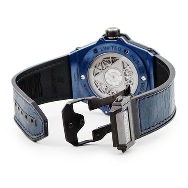 腕時計 ウブロ HUBLOT ビッグバン ウニコ サンブルー セラミックブルー 415.EX.7179.VR.MXM19 自動巻き メンズ 青 限定