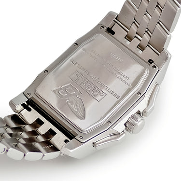 腕時計 ブライトリング BREITLING ベントレー フライングB クロノグラフ A44365 自動巻き メンズ 角型 青 バー ビッグデイト