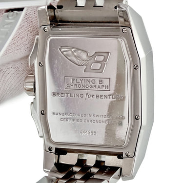 腕時計 ブライトリング BREITLING ベントレー フライングB クロノグラフ A44365 自動巻き メンズ 角型 青 バー ビッグデイト