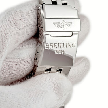 腕時計 ブライトリング BREITLING ベントレー フライングB クロノグラフ A44365 自動巻き メンズ 角型 青 バー ビッグデイト