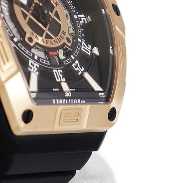 腕時計 フランクミュラー FRANCK MULLER スカファンダー SKF46DVSCDT TTNRBR5NNR 自動巻き メンズ K18PG×Ti コンビ ブラック