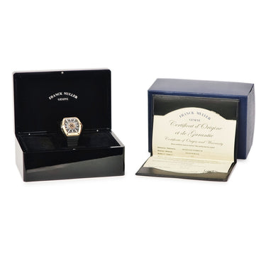 腕時計 フランクミュラー FRANCK MULLER スカファンダー SKF46DVSCDT TTNRBR5NNR 自動巻き メンズ K18PG×Ti コンビ ブラック