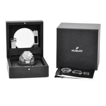 腕時計 ウブロ HUBLOT ビッグバン ウニコ エッセンシャルグレー 441.NX.4210.RX.HEC22 自動巻き メンズ クロノグラフ デイト 限定