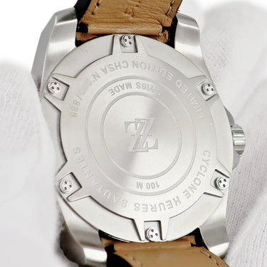 腕時計 ZZウォッチ ZZ Watches トルネード CYCLONE HEURES SAUTANTES 自動巻き メンズ ジャンピングアワー ブルー シルバー 限定
