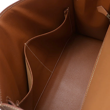 エルメス HERMES ケリー35 外縫い ゴールド クシュベル 2WAYバッグ ゴールド金具 茶 ハンドバッグ ショルダー